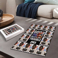 John Lewis Puzzle with Mugshot Collage Design Civil Rights Portrait Good Trouble Tribute - Wonder Print Shop