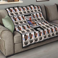 John Lewis Quilt with Mugshot Collage Design Civil Rights Portrait Good Trouble Tribute - Wonder Print Shop