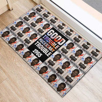John Lewis Rubber Doormat with Mugshot Collage Design Civil Rights Portrait Good Trouble Tribute - Wonder Print Shop