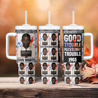 John Lewis Tumbler With Handle with Mugshot Collage Design Civil Rights Portrait Good Trouble Tribute - Wonder Print Shop
