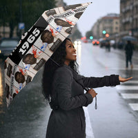John Lewis Umbrella with Mugshot Collage Design Civil Rights Portrait Good Trouble Tribute - Wonder Print Shop