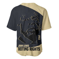 John Lewis Baseball Jersey with Selma Bridge Graphic Civil Rights and Voting Rights Tribute - Wonder Print Shop