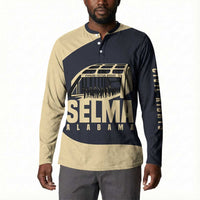 John Lewis Button Sweatshirt with Selma Bridge Graphic Civil Rights and Voting Rights Tribute