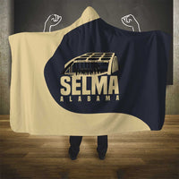 John Lewis Hooded Blanket with Selma Bridge Graphic Civil Rights and Voting Rights Tribute - Wonder Print Shop