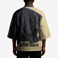 John Lewis Kimono with Selma Bridge Graphic Civil Rights and Voting Rights Tribute - Wonder Print Shop