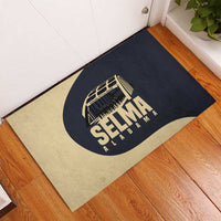 John Lewis Rubber Doormat with Selma Bridge Graphic Civil Rights and Voting Rights Tribute - Wonder Print Shop