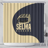 John Lewis Shower Curtain with Selma Bridge Graphic Civil Rights and Voting Rights Tribute - Wonder Print Shop