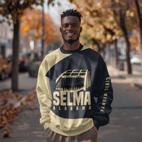 John Lewis Sweatshirt with Selma Bridge Graphic Civil Rights and Voting Rights Tribute - Wonder Print Shop