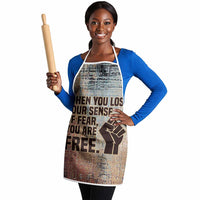 John Lewis Apron with Freedom Quote Graphic Civil Rights and Legacy Tribute - Wonder Print Shop