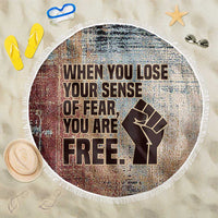 John Lewis Beach Blanket with Freedom Quote Graphic Civil Rights and Legacy Tribute - Wonder Print Shop
