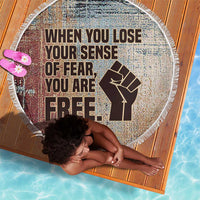 John Lewis Beach Blanket with Freedom Quote Graphic Civil Rights and Legacy Tribute - Wonder Print Shop