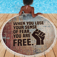 John Lewis Beach Blanket with Freedom Quote Graphic Civil Rights and Legacy Tribute - Wonder Print Shop