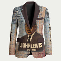 John Lewis Blazer with Freedom Quote Graphic Civil Rights and Legacy Tribute - Wonder Print Shop