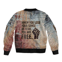 John Lewis Bomber Jacket with Freedom Quote Graphic Civil Rights and Legacy Tribute - Wonder Print Shop