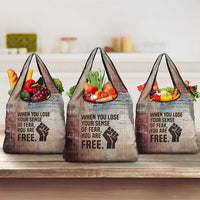 John Lewis Grocery Bag with Freedom Quote Graphic Civil Rights and Legacy Tribute - Wonder Print Shop