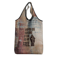 John Lewis Grocery Bag with Freedom Quote Graphic Civil Rights and Legacy Tribute - Wonder Print Shop