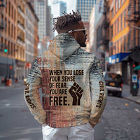 John Lewis Hoodie with Freedom Quote Graphic Civil Rights and Legacy Tribute - Wonder Print Shop