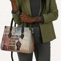 John Lewis Leather Bag with Freedom Quote Graphic Civil Rights and Legacy Tribute - Wonder Print Shop
