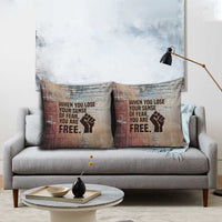 John Lewis Pillow Cover with Freedom Quote Graphic Civil Rights and Legacy Tribute - Wonder Print Shop