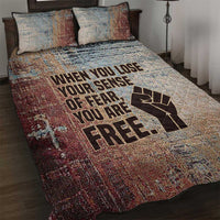 John Lewis Quilt Bed Set with Freedom Quote Graphic Civil Rights and Legacy Tribute - Wonder Print Shop