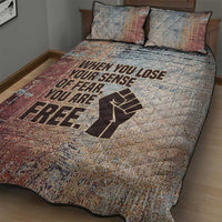 John Lewis Quilt Bed Set with Freedom Quote Graphic Civil Rights and Legacy Tribute - Wonder Print Shop