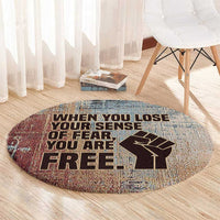 John Lewis Round Carpet with Freedom Quote Graphic Civil Rights and Legacy Tribute - Wonder Print Shop