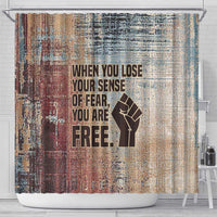 John Lewis Shower Curtain with Freedom Quote Graphic Civil Rights and Legacy Tribute - Wonder Print Shop