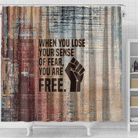 John Lewis Shower Curtain with Freedom Quote Graphic Civil Rights and Legacy Tribute - Wonder Print Shop