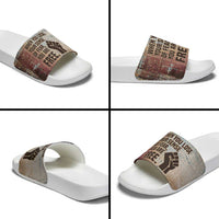 John Lewis Slide Sandals with Freedom Quote Graphic Civil Rights and Legacy Tribute - Wonder Print Shop