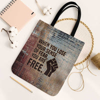 John Lewis Tote Bag with Freedom Quote Graphic Civil Rights and Legacy Tribute - Wonder Print Shop
