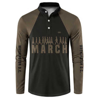 Bayard Rustin Button Sweatshirt with March on Washington Design Civil Rights Organizer Tribute