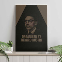 Bayard Rustin Canvas Wall Art with March on Washington Design Civil Rights Organizer Tribute - Wonder Print Shop
