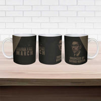 Bayard Rustin Ceramic Mug with March on Washington Design Civil Rights Organizer Tribute - Wonder Print Shop