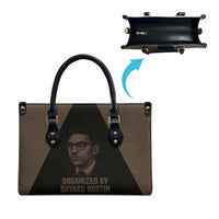 Bayard Rustin Leather Bag with March on Washington Design Civil Rights Organizer Tribute - Wonder Print Shop