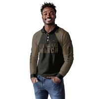 Bayard Rustin Long Sleeve Polo Shirt with March on Washington Design Civil Rights Organizer Tribute - Wonder Print Shop