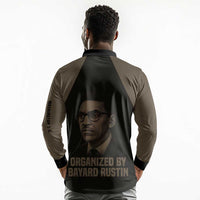 Bayard Rustin Long Sleeve Polo Shirt with March on Washington Design Civil Rights Organizer Tribute - Wonder Print Shop