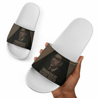 Bayard Rustin Slide Sandals with March on Washington Design Civil Rights Organizer Tribute - Wonder Print Shop