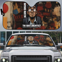 Bayard Rustin Auto Sun Shade with Quiet Architect Design Strategy and Courage Civil Rights Tribute - Wonder Print Shop