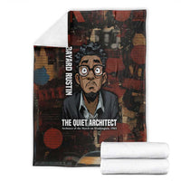 Bayard Rustin Blanket with Quiet Architect Design Strategy and Courage Civil Rights Tribute - Wonder Print Shop