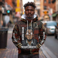 Bayard Rustin Hoodie with Quiet Architect Design Strategy and Courage Civil Rights Tribute - Wonder Print Shop