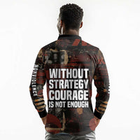 Bayard Rustin Long Sleeve Polo Shirt with Quiet Architect Design Strategy and Courage Civil Rights Tribute - Wonder Print Shop