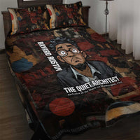 Bayard Rustin Quilt Bed Set with Quiet Architect Design Strategy and Courage Civil Rights Tribute - Wonder Print Shop