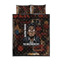 Bayard Rustin Quilt Bed Set with Quiet Architect Design Strategy and Courage Civil Rights Tribute - Wonder Print Shop