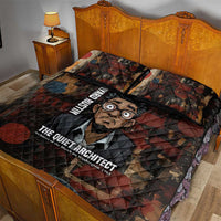 Bayard Rustin Quilt Bed Set with Quiet Architect Design Strategy and Courage Civil Rights Tribute - Wonder Print Shop