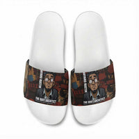 Bayard Rustin Slide Sandals with Quiet Architect Design Strategy and Courage Civil Rights Tribute - Wonder Print Shop