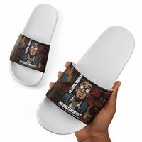 Bayard Rustin Slide Sandals with Quiet Architect Design Strategy and Courage Civil Rights Tribute - Wonder Print Shop