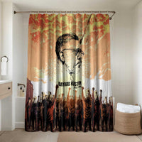 Bayard Rustin Bathroom Set with Radical Nonviolence Design Protest Crowd and Courage Civil Rights Tribute - Wonder Print Shop