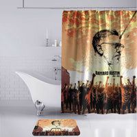 Bayard Rustin Bathroom Set with Radical Nonviolence Design Protest Crowd and Courage Civil Rights Tribute - Wonder Print Shop