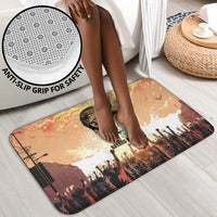 Bayard Rustin Bathroom Set with Radical Nonviolence Design Protest Crowd and Courage Civil Rights Tribute - Wonder Print Shop