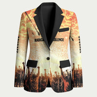 Bayard Rustin Blazer with Radical Nonviolence Design Protest Crowd and Courage Civil Rights Tribute - Wonder Print Shop